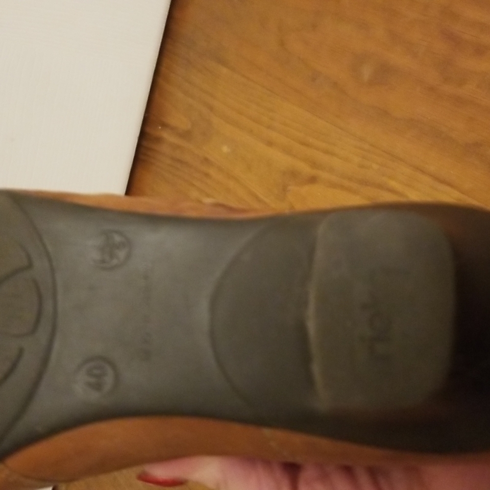 Rieker tan leather shoes - Picture 7 of 8